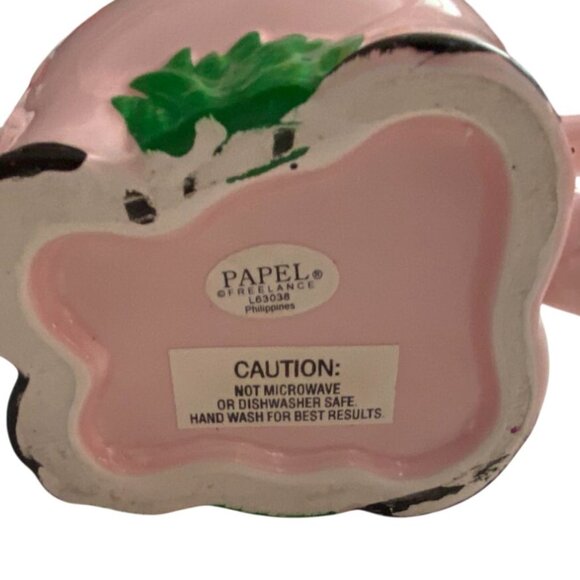 Papel Freelance Farm Pig W/ Hankerchief Ceramic Mug/Planter0GUC - Picture 3 of 6